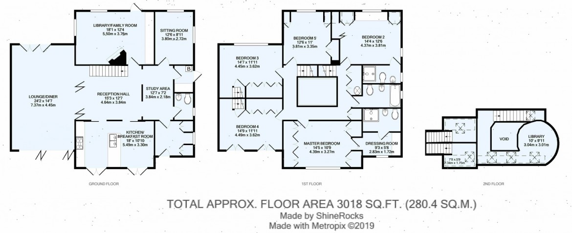 Floorplans For Hook Hill, Sanderstead, Surrey