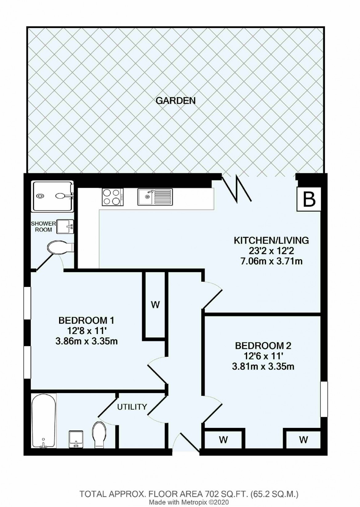 Floorplans For Welcomes Road, Kenley, Surrey