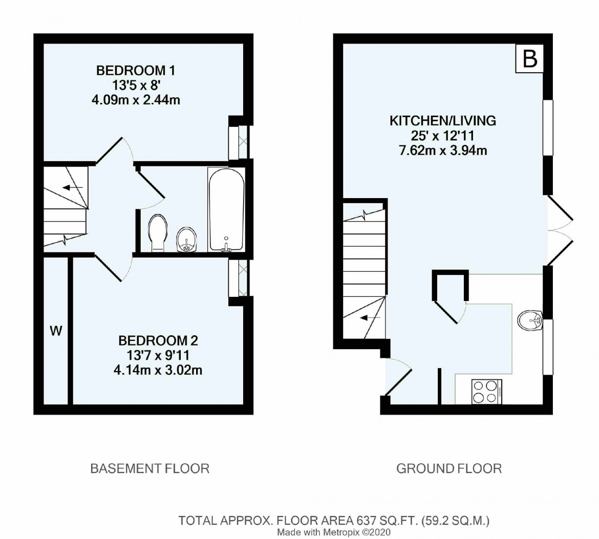 Floorplans For Welcomes Road, Kenley, Surrey