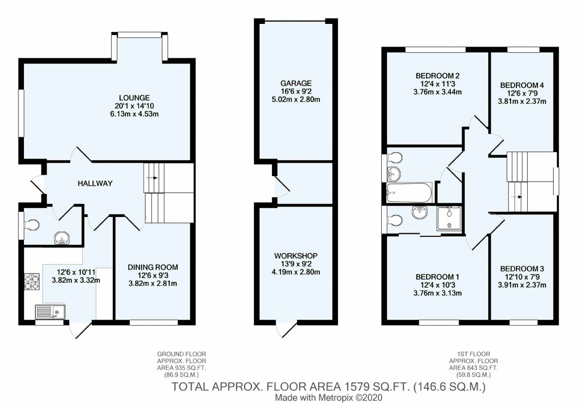 Floorplans For Clarice Way, South Wallington, Surrey