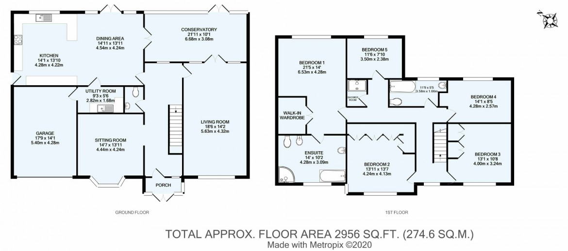 Floorplans For Woodcote Valley Road, Purley, Surrey