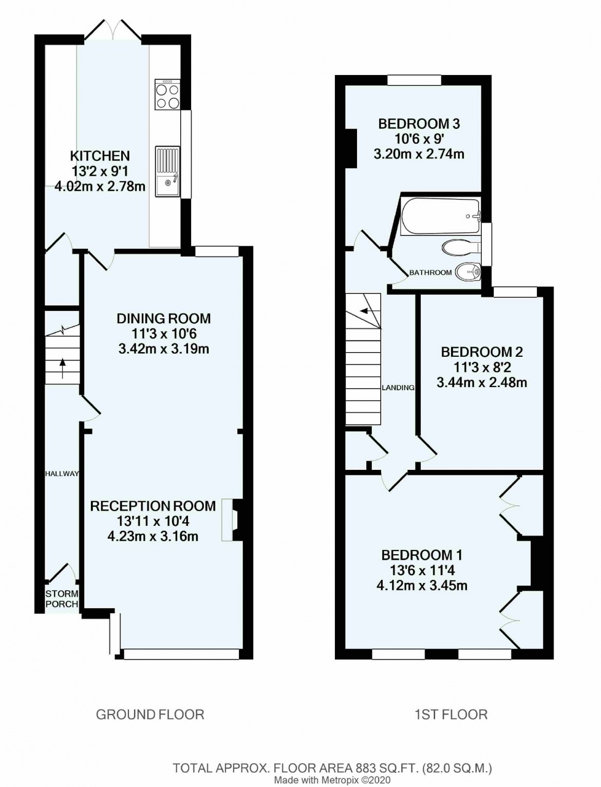 Floorplans For Sunnydene Road, Purley