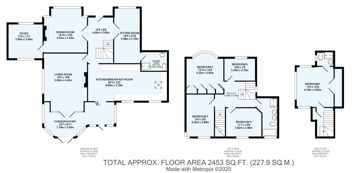 Floorplans For Woodcote Valley Road, Purley, Surrey