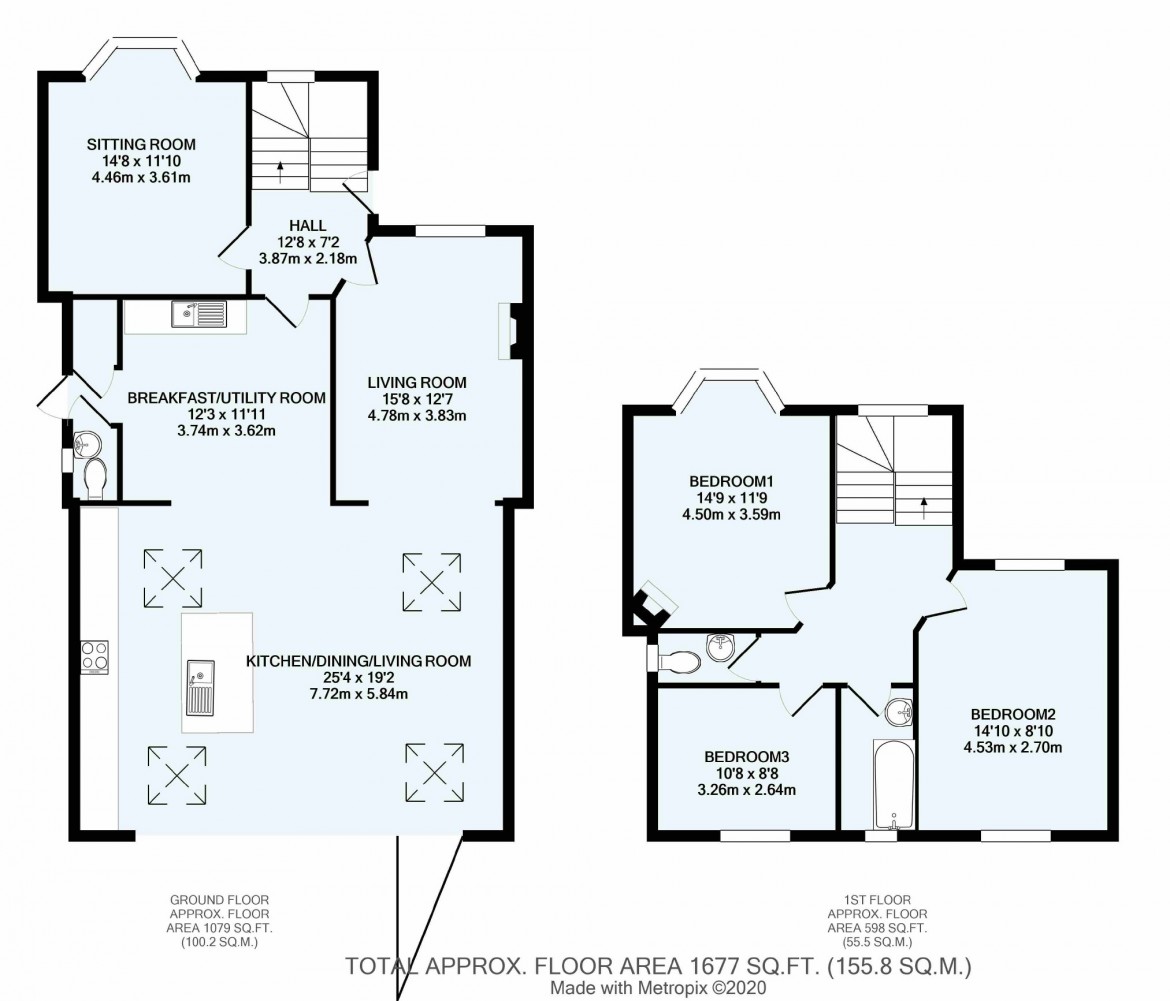 Floorplans For Brancaster Lane, Purley, Surrey