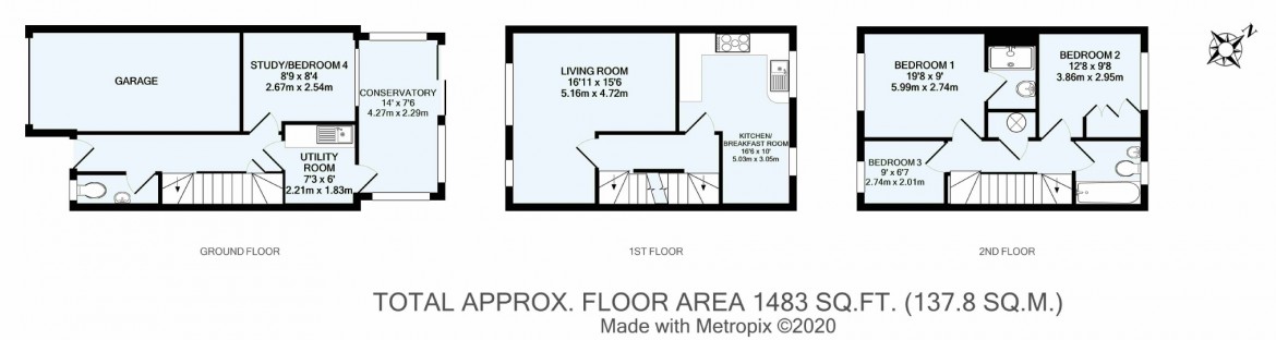 Floorplans For Spindlewood Gardens, Croydon, Surrey