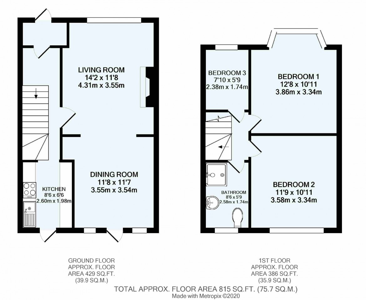 Floorplans For Braemar Avenue, South Croydon, Surrey