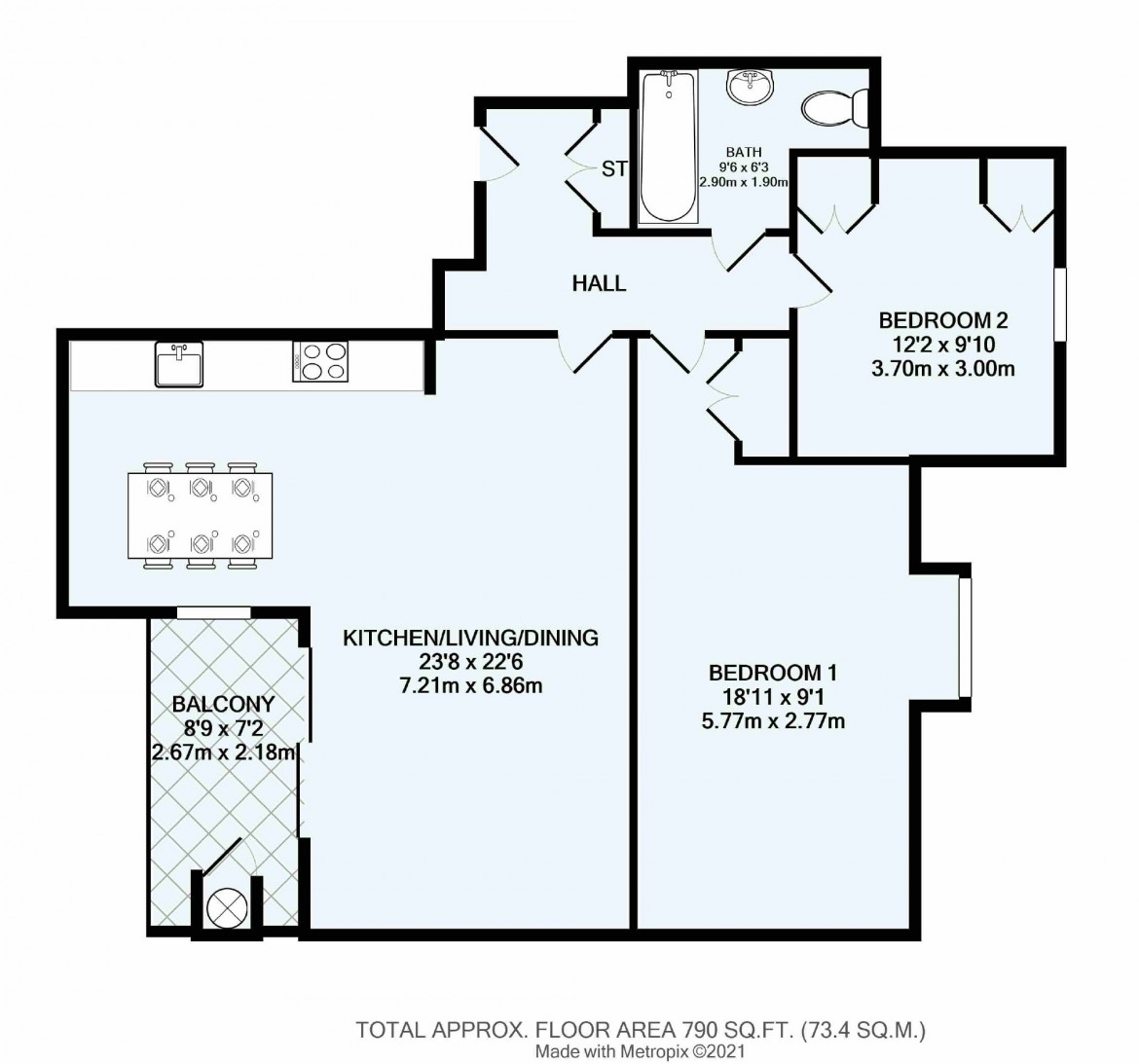 Floorplans For Hill Road, West Purley, Surrey