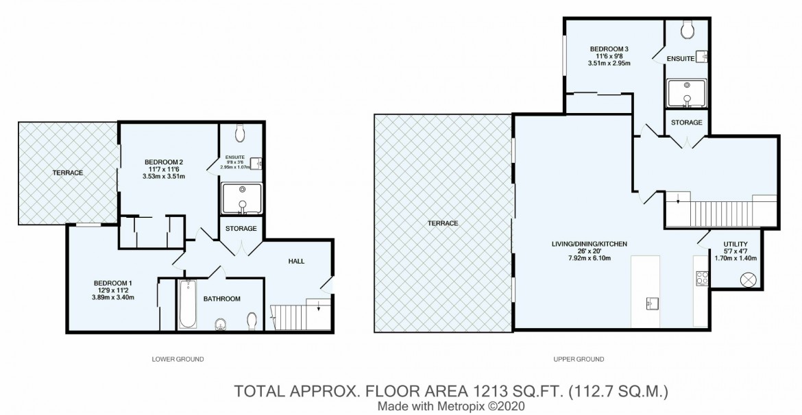 Floorplans For Hill Road, Purley