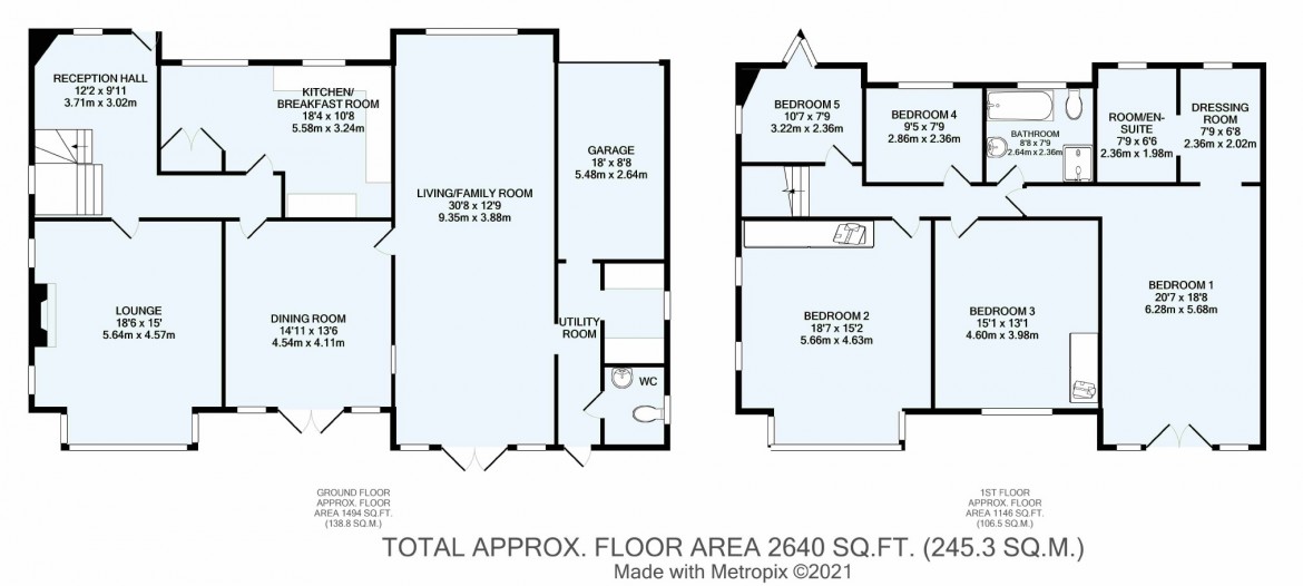 Floorplans For Warwick Road, West Coulsdon, Surrey