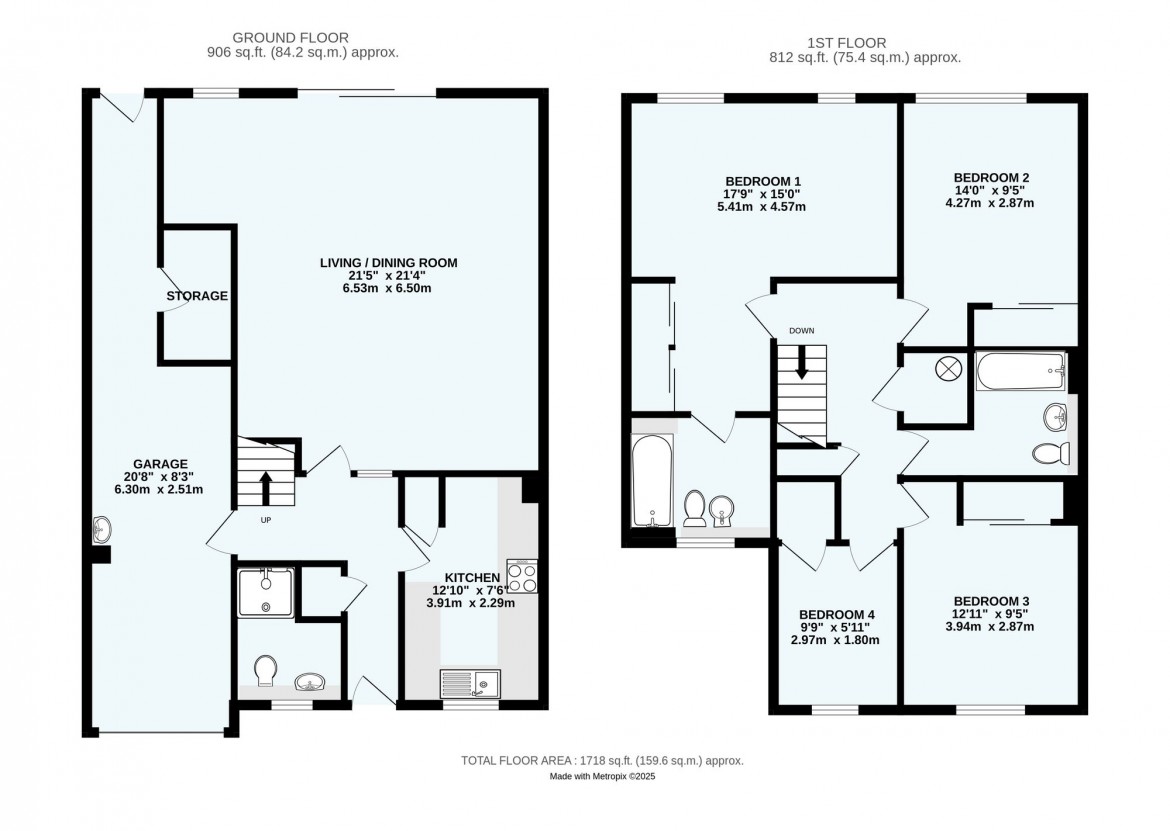 Floorplans For Lyndhurst Close, Park Hill, CR0
