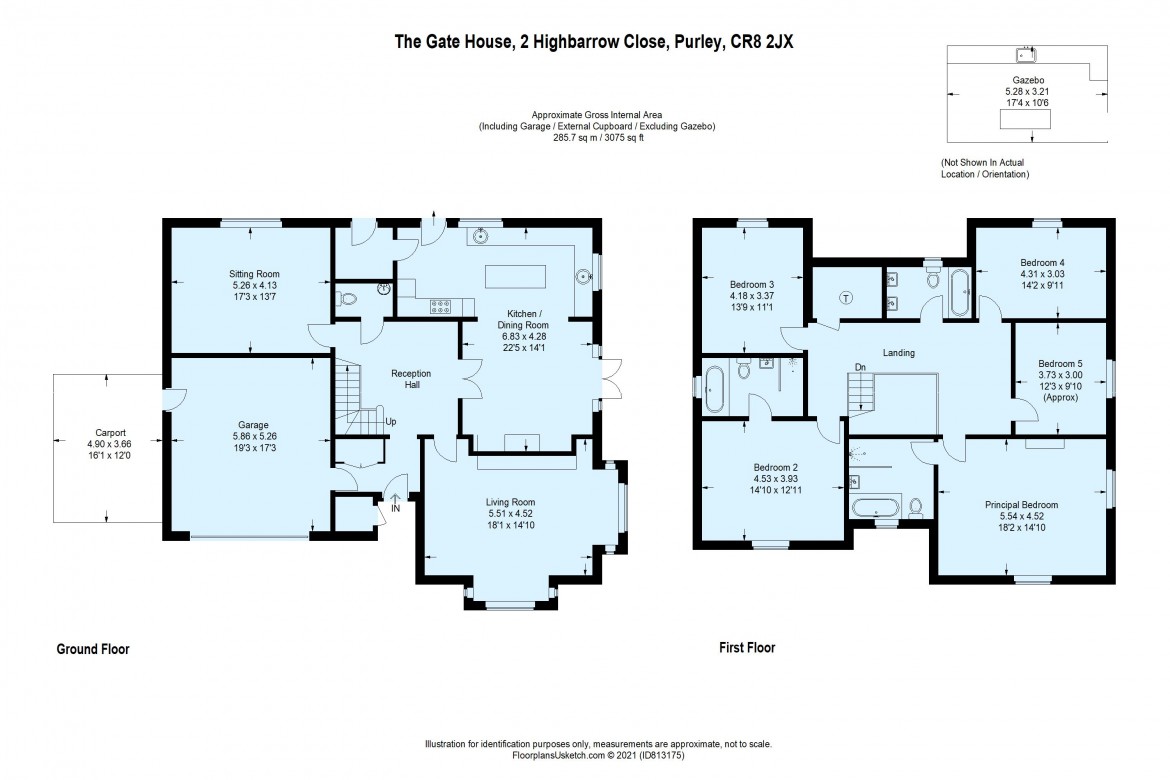 Floorplans For Highbarrow Close, Purley, CR8