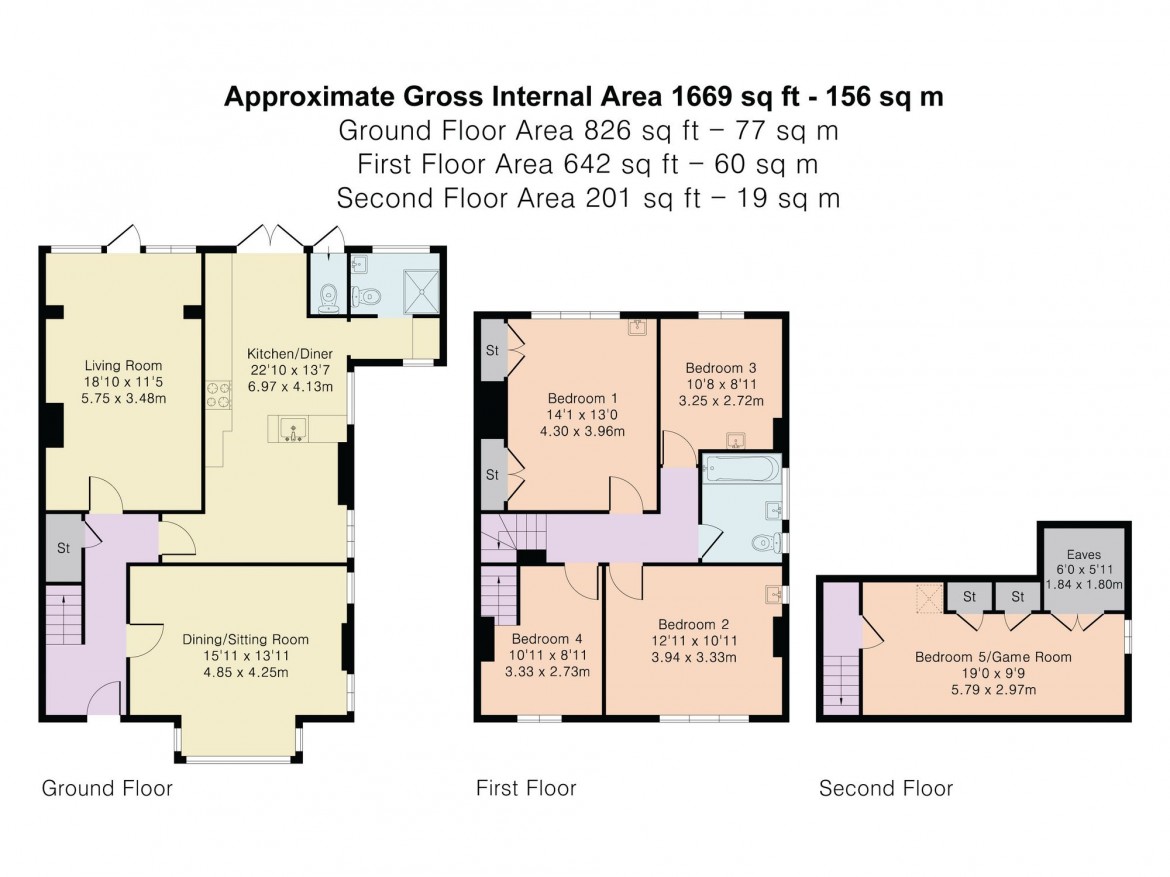 Floorplans For Foxley Lane, Purley, CR8