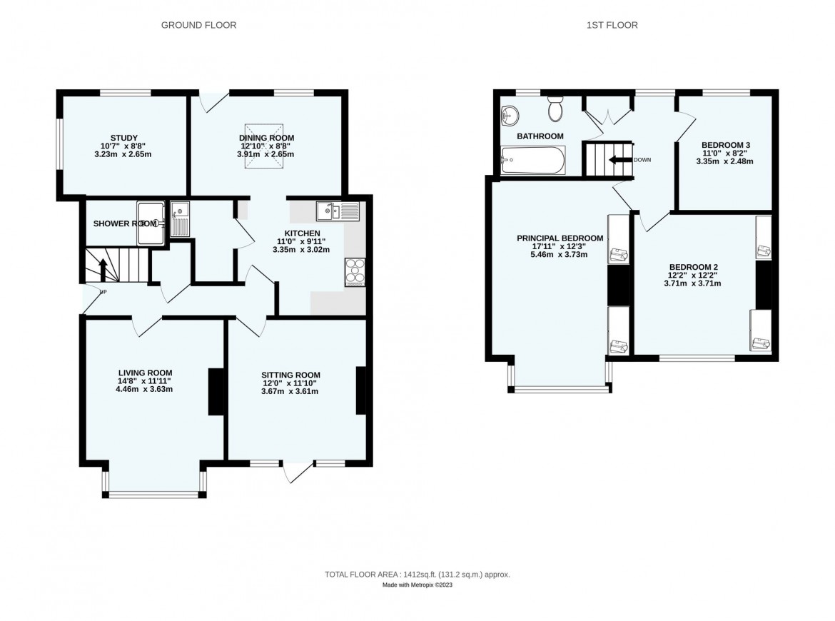 Floorplans For Cliff End, Purley, CR8