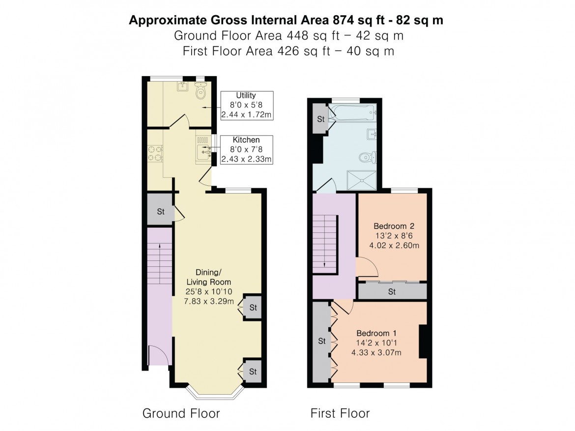 Floorplans For Lebanon Road, Croydon, CR0