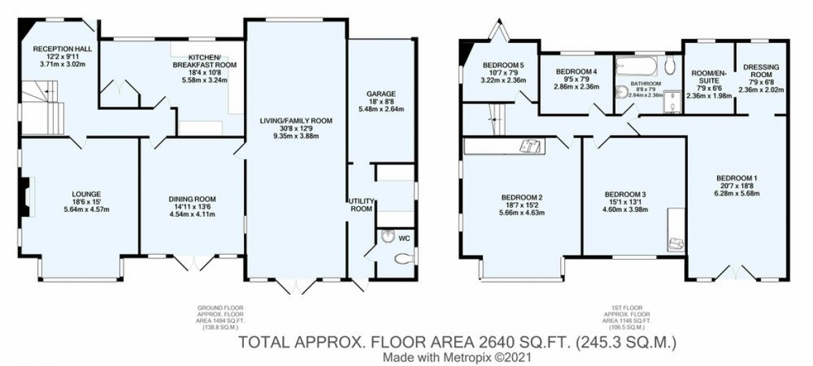 Floorplans For Warwick Road, Coulsdon, CR5