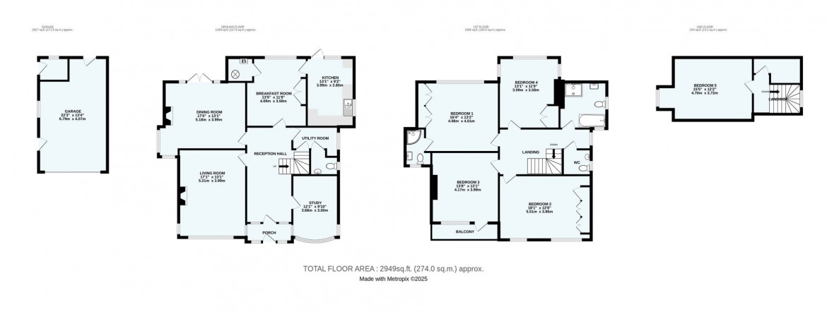Floorplans For Fitzjames Avenue, Whitgift Estate, CR0