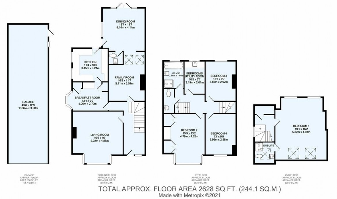 Floorplans For Dale Road, Purley, CR8