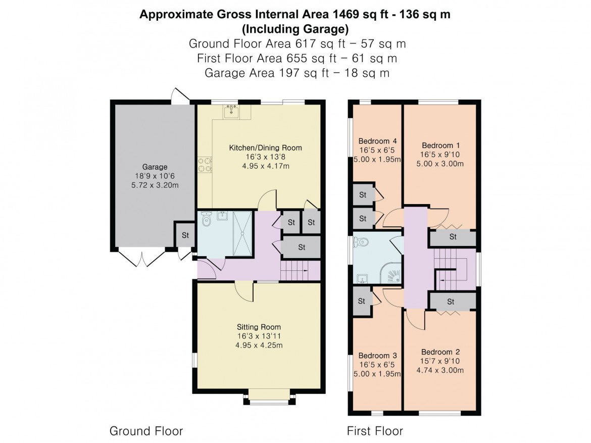 Floorplans For Woodhatch Spinney, Coulsdon, CR5