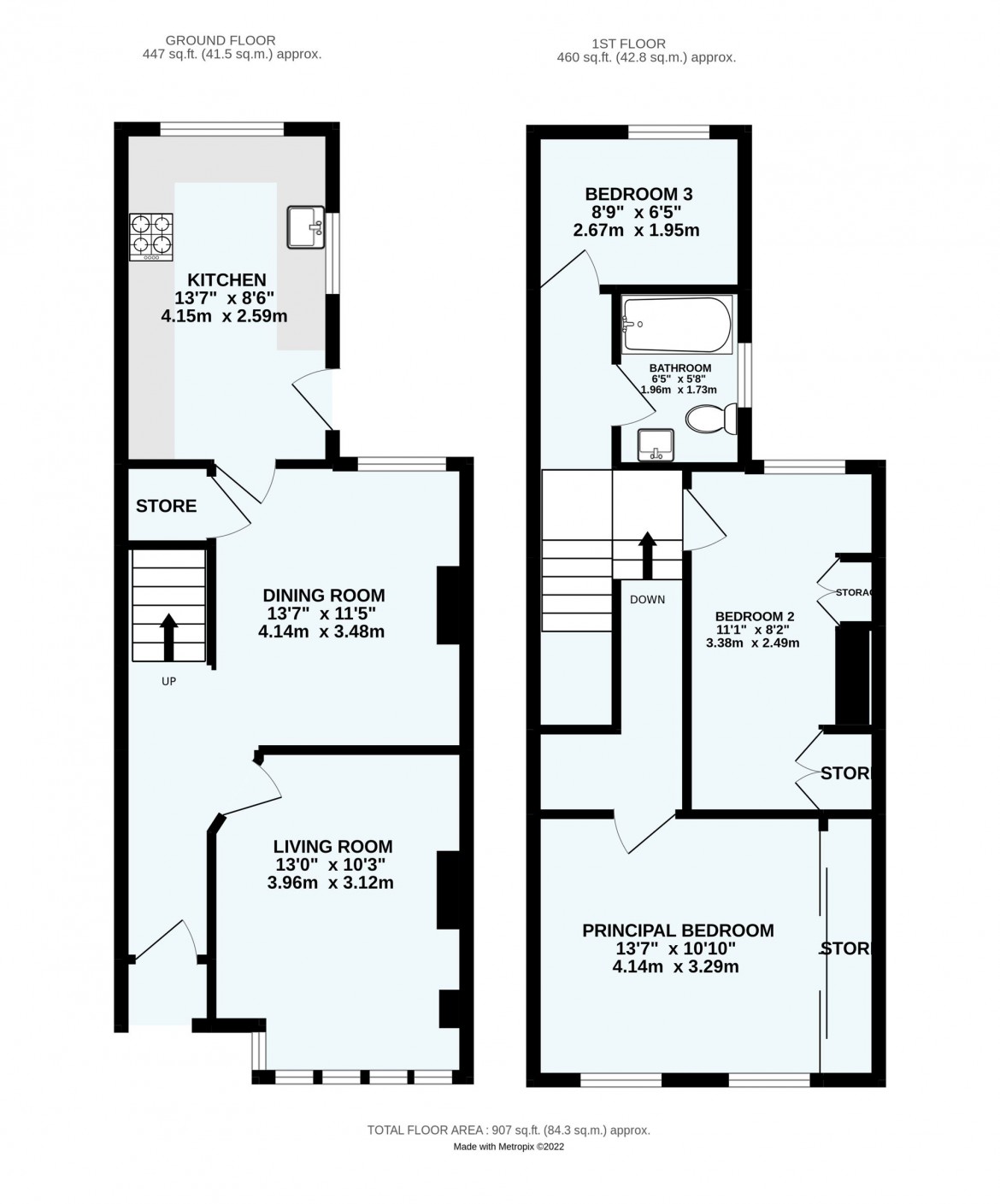 Floorplans For Sunnydene Road, Purley, CR8