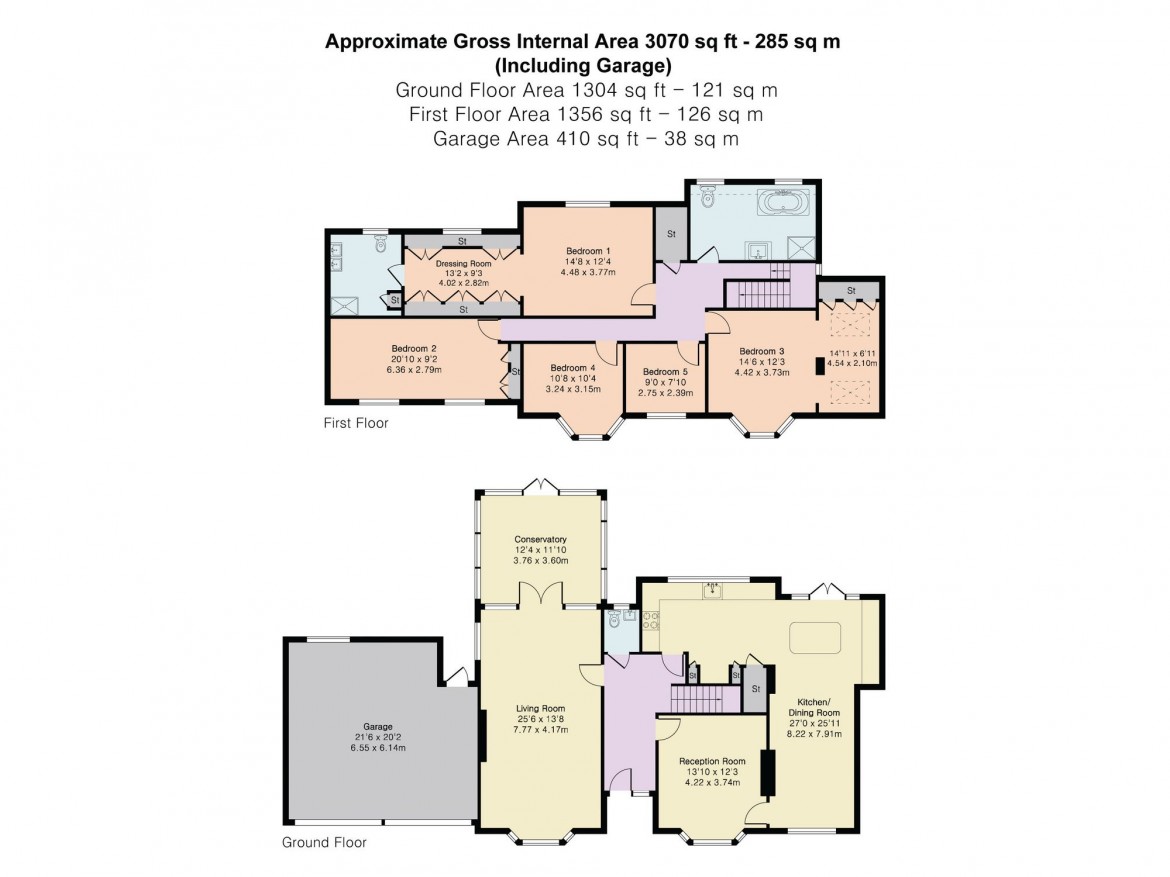 Floorplans For Shaw Crescent, South Croydon, CR2