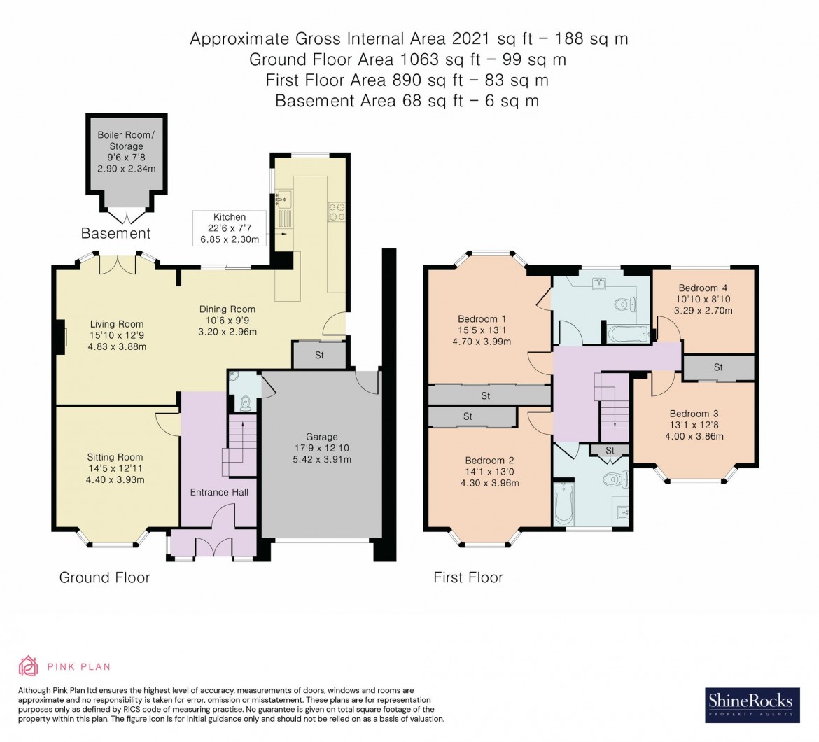 Floorplans For Woodcrest Road, Purley, CR8