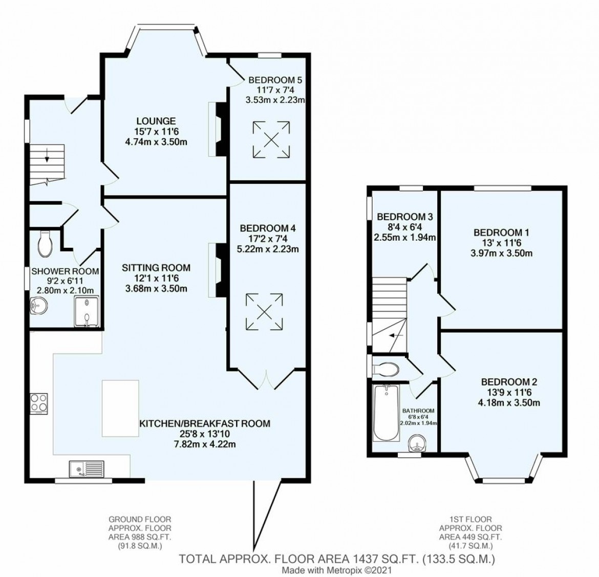 Floorplans For Old Lodge Lane, Purley, CR8