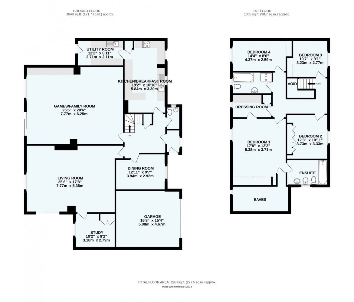 Floorplans For Oakwood Avenue, Purley, CR8