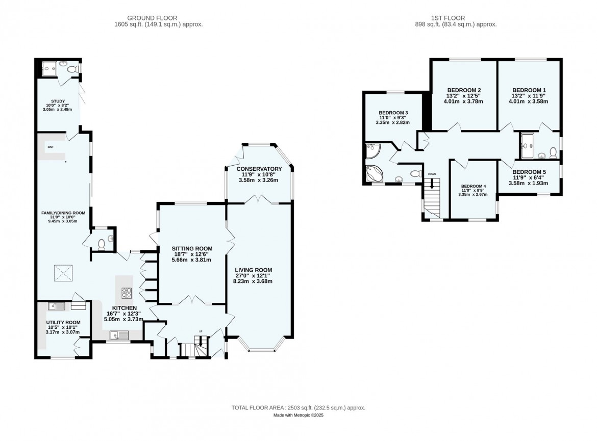 Floorplans For Fitzjames Avenue, Whitgift Estate, CR0