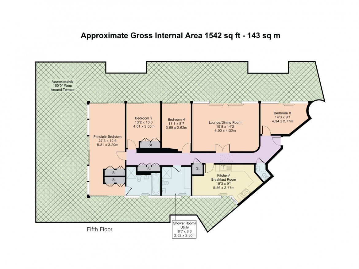 Floorplans For High Street, Astoria Court, CR8