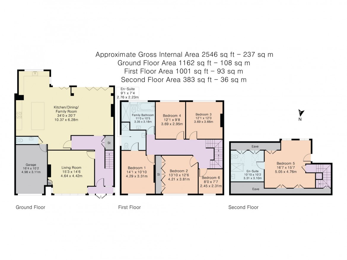 Floorplans For Downs Road, Purley, CR8