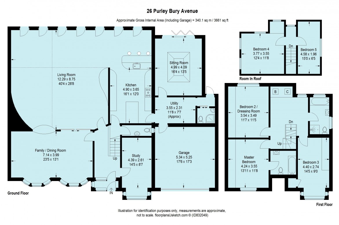 Floorplans For Purley Bury Avenue, Purley, CR8