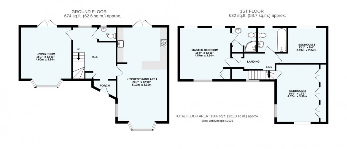 Floorplans For Witherby Close, Croydon, CR0