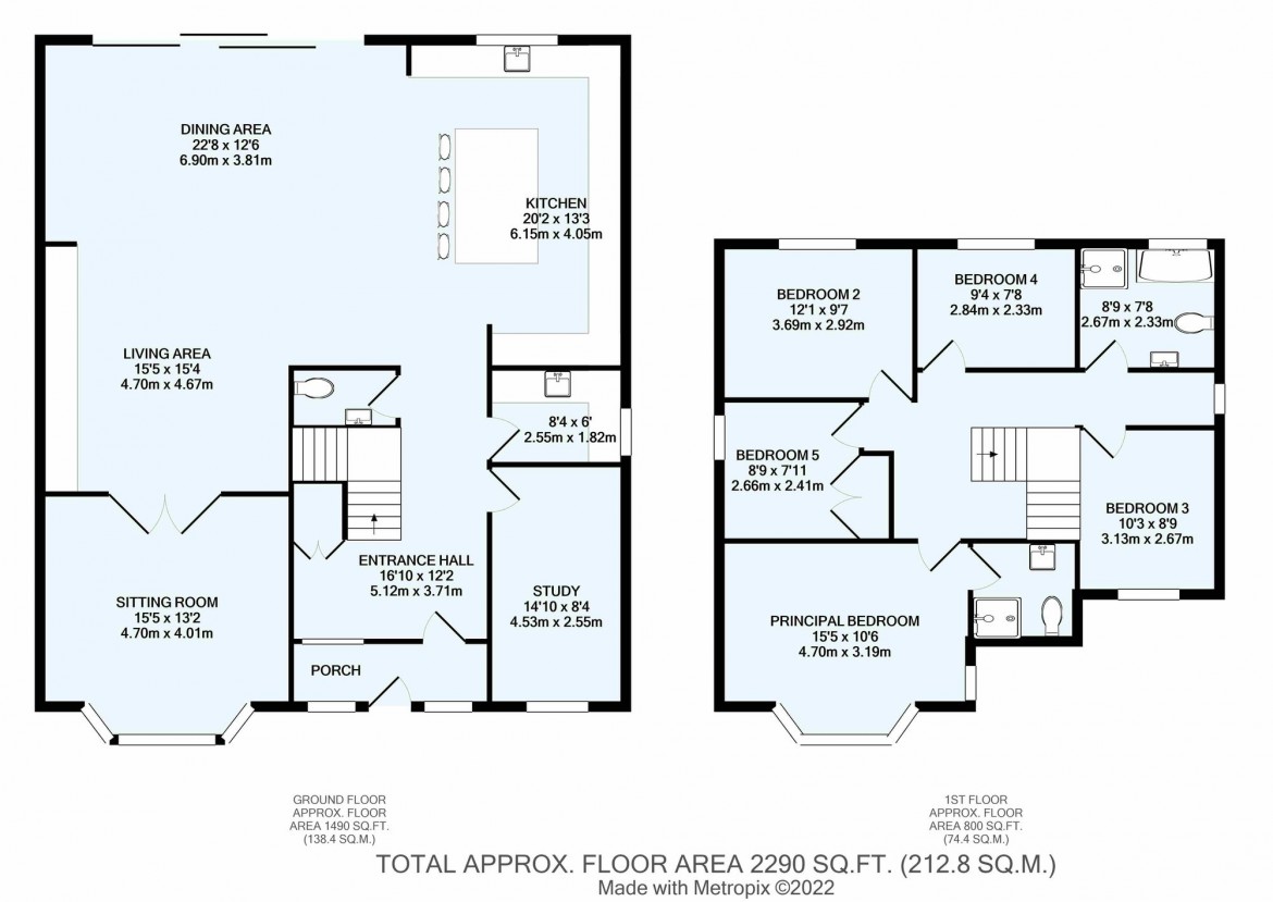 Floorplans For Croham Close, South Croydon, CR2