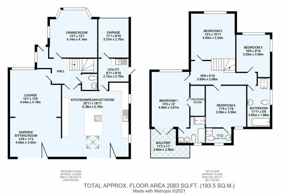 Floorplans For Hartley Old Road, Purley, CR8
